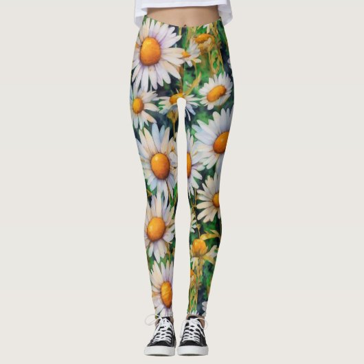 Leggings Aquarelle Jardin Fleurs Faisy (Devant)
