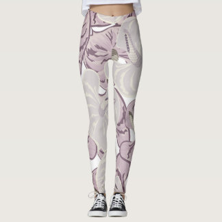 Leggings Aquarelle moderne mignonne Girl motif Dusty design