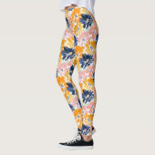 Leggings Aquarelle Motif Floral Rétro (Gauche)