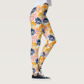 Leggings Aquarelle Motif Floral Rétro (Droite)
