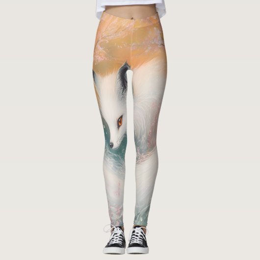 Leggings Aquarelle Mystic Bloom Spring Fox (Devant)