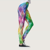 Leggings Aquarelle Neon Tie Dye Jacquard Arlequin (Droite)
