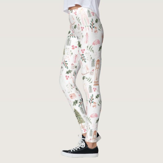 Leggings Aquarelle Nutcracker Holiday (Gauche)