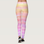 Leggings Aquarelle Ombre rose jaune bleu (Dos)