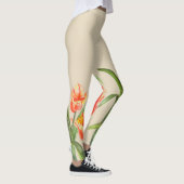 Leggings Aquarelle Parrot Jaune Tulipes Art Floral (Droite)