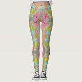 Leggings aquarelle pastel (Devant)