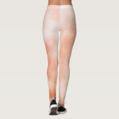 Leggings Aquarelle pastel pêche amusante abstraite (Dos)