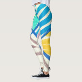 Leggings Aquarelle patchwork : style de peinture sale. (Gauche)