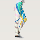 Leggings Aquarelle patchwork : style de peinture sale. (Droite)