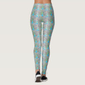 Leggings Aquarelle Peacock peinture (Dos)