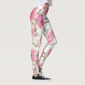 Leggings Aquarelle Peoné rose : Élégance florale (Droite)