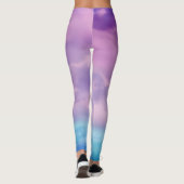 Leggings Aquarelle personnalisée fabriquée avec nom (Dos)