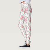 Leggings Aquarelle Pink Floral Leger (Gauche)