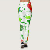 Leggings Aquarelle Pop Art Floral (Dos)