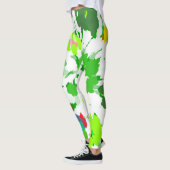 Leggings Aquarelle Pop Art Floral (Gauche)
