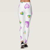 Leggings Aquarelle romantique minimaliste Coeur (Dos)