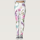 Leggings Aquarelle rose (Devant)