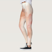 Leggings Aquarelle rose dorée (Gauche)