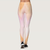 Leggings Aquarelle rose doux Chevron (Dos)