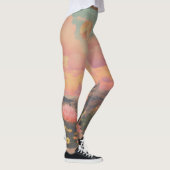 Leggings Aquarelle Rose du désert (Droite)