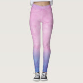 Leggings Aquarelle rose Ombre (Devant)