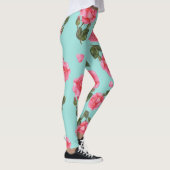 Leggings Aquarelle rose Roses Illustration botanique (Droite)