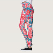 Leggings Aquarelle Rose tapisserie florale (Gauche)