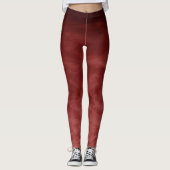 Leggings aquarelle rouge foncé (Devant)