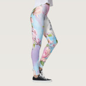 Leggings Aquarelle Rouge Motif japonais (Droite)