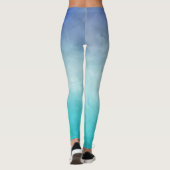 Leggings Aquarelle sarcelle (Dos)