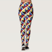 Leggings Aquarelle Signal nautique Pavillon maritime (Dos)