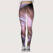 Leggings Aquarelle Splatter Abstrait Pinceau Strokes Canvas (Devant)