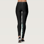 Leggings Aquarelle sportive Bichromatique Vertical Band Leg (Dos)