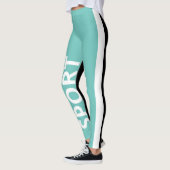 Leggings Aquarelle sportive Bichromatique Vertical Band Leg (Gauche)