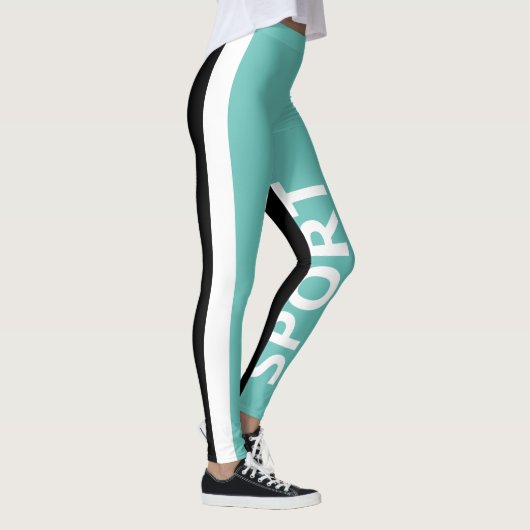 Leggings Aquarelle sportive Bichromatique Vertical Band Leg (Droite)