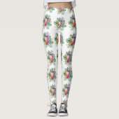 Leggings Aquarelle Tropical Floral Exotic Beach Time (Devant)