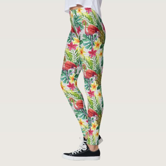 Leggings Aquarelle tropicale (Gauche)