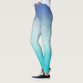 Leggings Aquarelle turquoise (Gauche)
