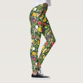 Leggings Aquarelle Vegan - manger l'arc-en-ciel (Droite)