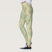 Leggings Aquarelle vert jaune gris luxueuse Art Abstrait (Gauche)