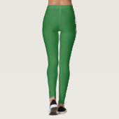 Leggings Aquarelle verte naturelle PERSONNALISER (Dos)
