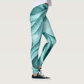 Leggings Aquarelle verte Turquoise (Droite)