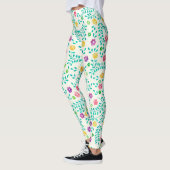 Leggings Aquarelle Vins & Fleurs Motif (Gauche)