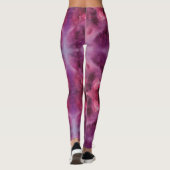 Leggings Aquarelle violette et rouge (Dos)