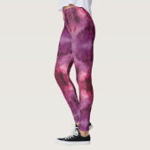 Leggings Aquarelle violette et rouge (Gauche)