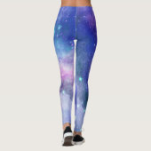 Leggings Aquarelle violette Starry Sky Space Lover Galaxy (Dos)