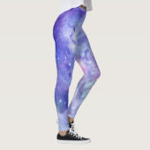 Leggings Aquarelle violette Starry Sky Space Lover Galaxy (Droite)