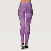 Leggings Aquarelle violette Violet Abstraction (Dos)