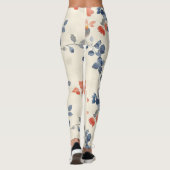 Leggings Aquarelle Whimsical Floral japonais (Dos)