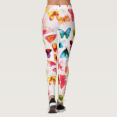 Leggings Aquarelle Whimsical Rainbow Forest Butterfly (Dos)